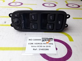 Comando de Vidros Frt / Esq Volvo XC60 de 2018 - Ref OEM :  31453266